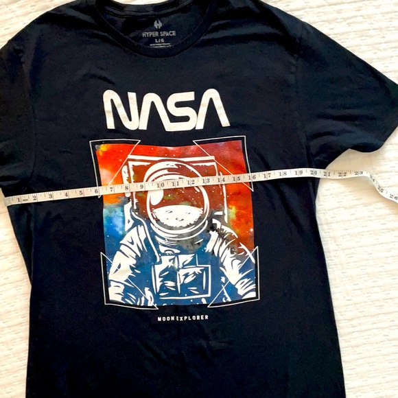 Hyper Space NASA TShirt Black with Graphics L - Picture 4 of 7
